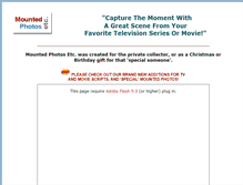 Tablet Screenshot of mountedphotosetc.com